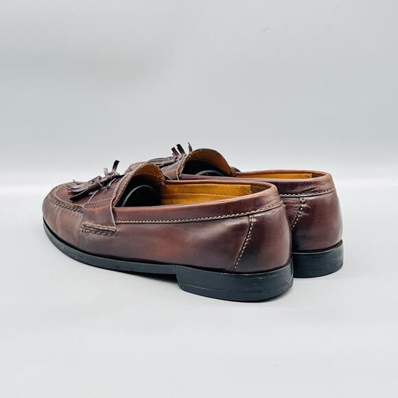Cole Haan Shoes Mens 9.5 Brown Leather Tassel Loafers Slip On Dress Moc Toe main image 5